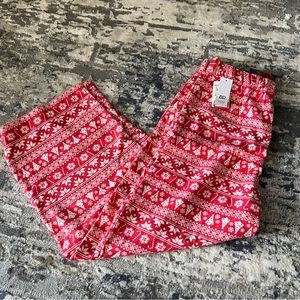 BP Red and White Christmas Flannel Pajama Pants